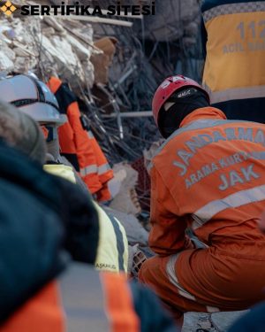 Deprem Sonrasında Yardım Organizasyonu Sertifikası